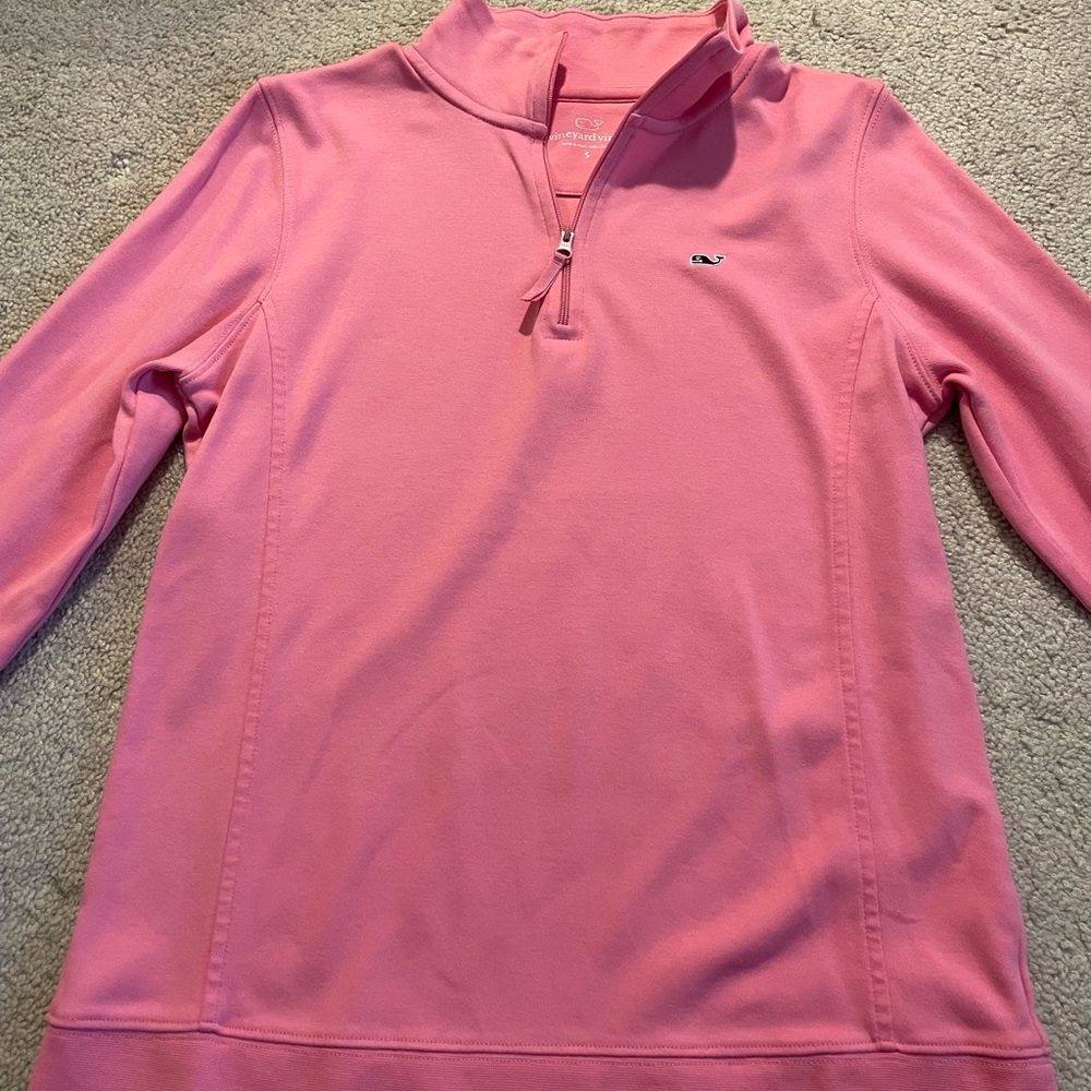 Pink Vineyard Vines Quarter Zip